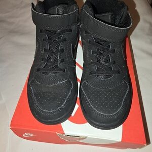 Nike Kids Black High-Top Sneakers
